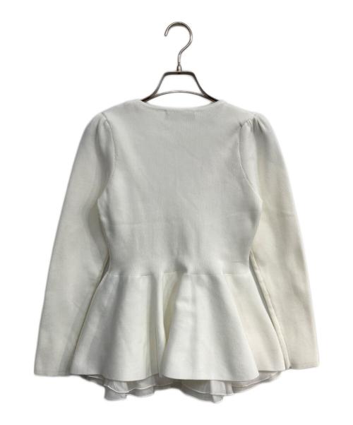 CELFORD（セルフォード）CELFORD (セルフォード) ペプラムドッキングニットプルオーバー アイボリー サイズ:36の古着・服飾アイテム