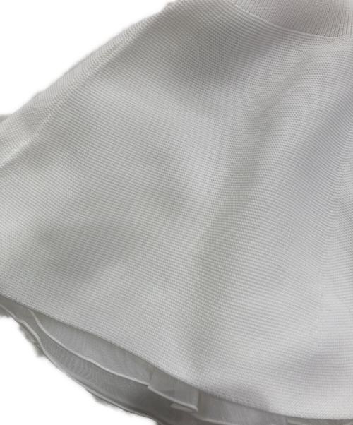 CELFORD（セルフォード）CELFORD (セルフォード) ペプラムドッキングニットプルオーバー アイボリー サイズ:36の古着・服飾アイテム