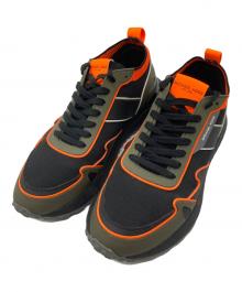 MICHAEL KORS（マイケル・コース）の古着「ローカットスニーカー」｜ブラック×グリーン