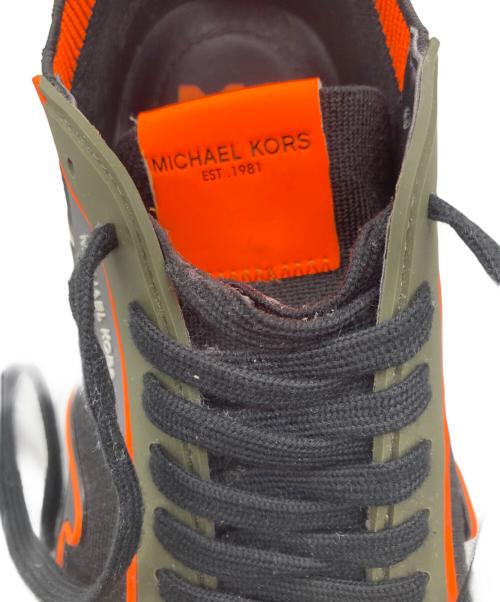 MICHAEL KORS（マイケル・コース）MICHAEL KORS (マイケル・コース) ローカットスニーカー ブラック×グリーン サイズ:9Ｍの古着・服飾アイテム