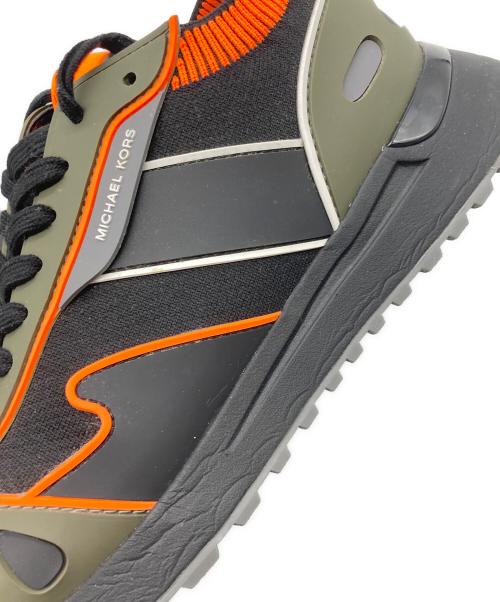 MICHAEL KORS（マイケル・コース）MICHAEL KORS (マイケル・コース) ローカットスニーカー ブラック×グリーン サイズ:9Ｍの古着・服飾アイテム