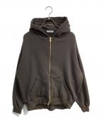 EVERYDAY I LIKE.エヴリデイ アイ ライク）の古着「Warm ジップフーディー　25AW Deuxieme Classe」｜ブラウン