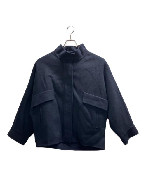 ebure（エブール）EBURE (エブール) Ron Herman (ロンハーマン) Wool Beaver Blouson Jacket ネイビー サイズ:36の古着・服飾アイテム