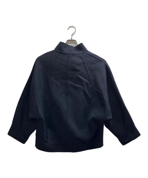 ebure（エブール）EBURE (エブール) Ron Herman (ロンハーマン) Wool Beaver Blouson Jacket ネイビー サイズ:36の古着・服飾アイテム