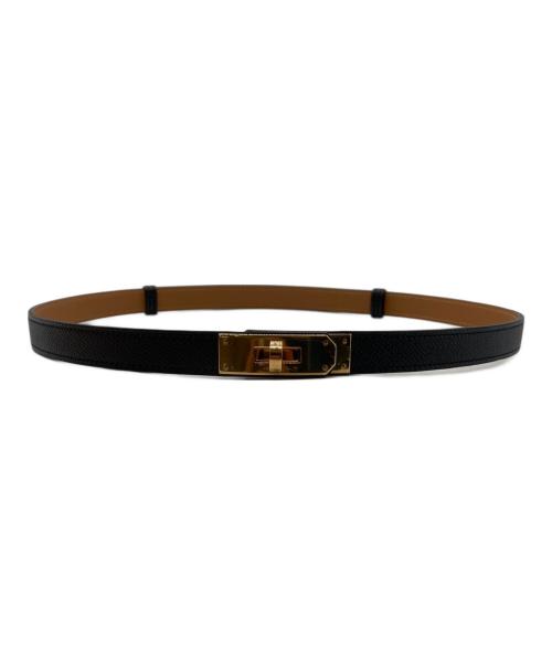 HERMES（エルメス）HERMES (エルメス) ケリーベルト　X 刻印 ID 060 CF フランス製 ブラック サイズ:全長89cmの古着・服飾アイテム