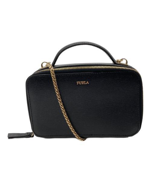 FURLA（フルラ）FURLA (フルラ) BABYLON チェーンショルダーバッグ ブラックの古着・服飾アイテム
