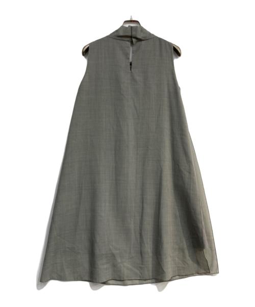 FOXEY NEWYORK（フォクシーニューヨーク）FOXEY NEWYORK (フォクシーニューヨーク) NY BREEZE ノースリーブワンピース グレー サイズ:40の古着・服飾アイテム
