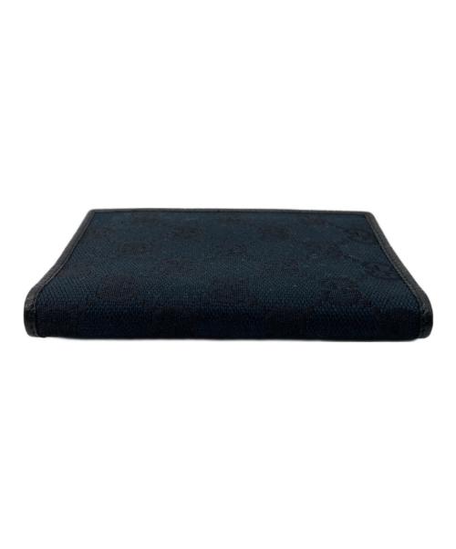 GUCCI（グッチ）GUCCI (グッチ) キャンバスレザーカードケース ブラックの古着・服飾アイテム