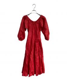 MYLAN（マイラン）の古着「リネンワンピース」｜レッド