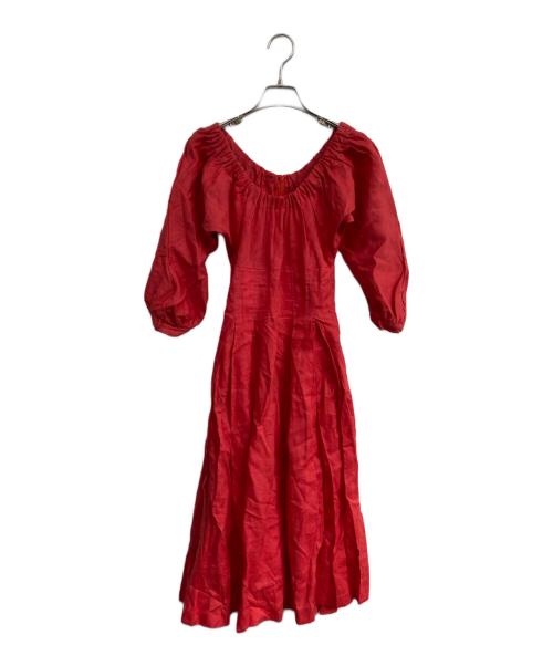 MYLAN（マイラン）MYLAN (マイラン) リネンワンピース レッド サイズ:Ｓの古着・服飾アイテム