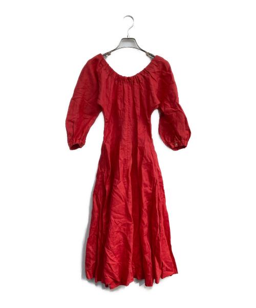 MYLAN（マイラン）MYLAN (マイラン) リネンワンピース レッド サイズ:Ｓの古着・服飾アイテム