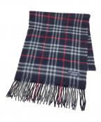 BURBERRY LONDONバーバリーロンドン）の古着「チェックマフラー」｜ネイビー