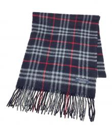 BURBERRY LONDON（バーバリーロンドン）の古着「チェックマフラー」｜ネイビー