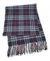 BURBERRY LONDON (バーバリーロンドン) チェックマフラー ネイビー：5000円