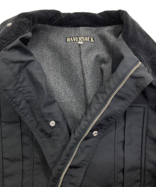 HAVERSACK（ハバーサック）HAVERSACK (ハバーサック) ナイロンミリタリーコート ブラック サイズ:Mの古着・服飾アイテム