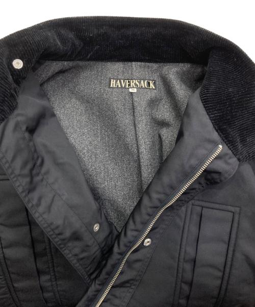 HAVERSACK（ハバーサック）HAVERSACK (ハバーサック) ナイロンミリタリーコート ブラック サイズ:Mの古着・服飾アイテム