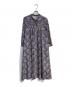 23区（ニジュウサンク）の古着「Ratti ヴィンテージペイズリープリント ワンピース」｜ブルー×ブラウン