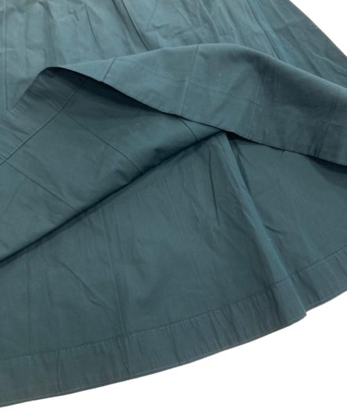 MARGARET HOWELL（マーガレットハウエル）MARGARET HOWELL (マーガレットハウエル) SOFT COMPACT COTTON SKIRT　25AW グリーン サイズ:2の古着・服飾アイテム