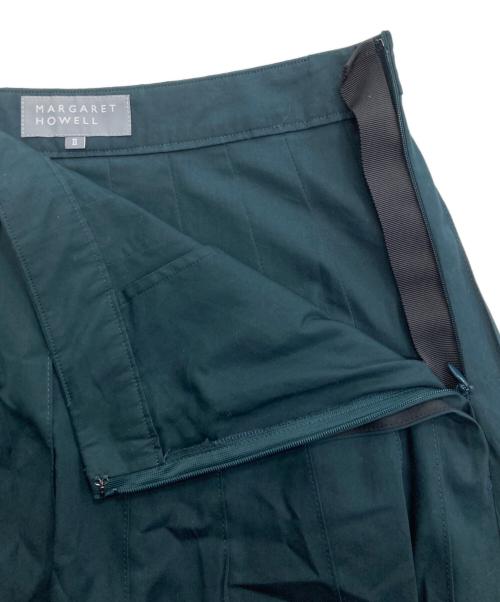 MARGARET HOWELL（マーガレットハウエル）MARGARET HOWELL (マーガレットハウエル) SOFT COMPACT COTTON SKIRT　25AW グリーン サイズ:2の古着・服飾アイテム