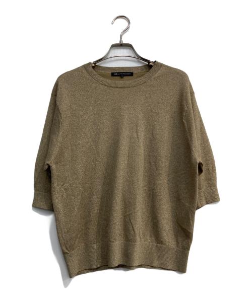 23区（ニジュウサンク）23区 (ニジュウサンク) 【洗える】オータムメタリック ラメ ニットT　 25AW ゴールド サイズ:38の古着・服飾アイテム