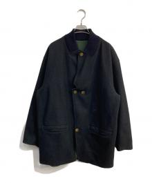MOMENTODUE（MOMENTODUE）の古着「リバーシブルコート」｜ネイビー×グリーン