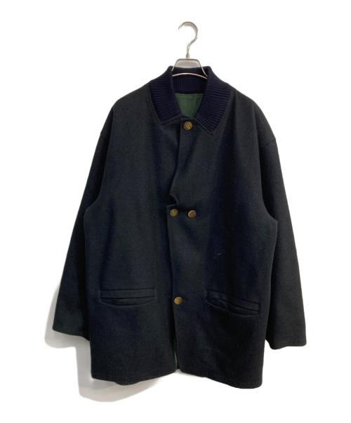 MOMENTODUE（MOMENTODUE）MOMENTODUE (MOMENTODUE) リバーシブルコート ネイビー×グリーン サイズ:不明の古着・服飾アイテム