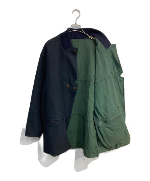MOMENTODUE（MOMENTODUE）MOMENTODUE (MOMENTODUE) リバーシブルコート ネイビー×グリーン サイズ:不明の古着・服飾アイテム