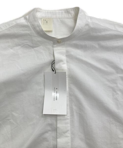 N.HOOLYWOOD（エヌ ハリウッド）N.HOOLYWOOD (エヌ ハリウッド) バンドカラーシャツ ホワイト サイズ:38の古着・服飾アイテム