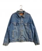 LEVI'Sリーバイス）の古着「裏地チェックネルデニムジャケット」｜インディゴ