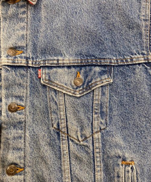 LEVI'S（リーバイス）LEVI'S (リーバイス) 裏地チェックネルデニムジャケット インディゴ サイズ:Lの古着・服飾アイテム