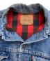 中古・古着 LEVI'S (リーバイス) 裏地チェックネルデニムジャケット インディゴ サイズ:L：8000円