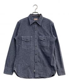 HEADLIGHT（ヘッドライト）の古着「COVERT CHAMBRAY WORK SHIRT」｜インディゴ
