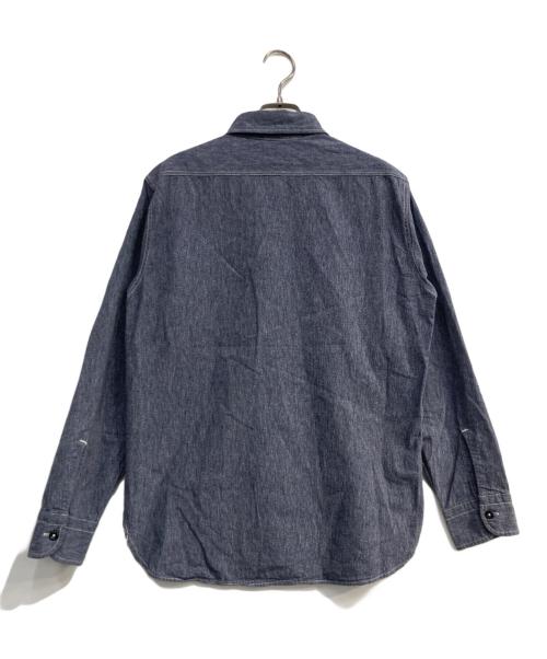 HEADLIGHT（ヘッドライト）HEADLIGHT (ヘッドライト) COVERT CHAMBRAY WORK SHIRT インディゴ サイズ:15.5の古着・服飾アイテム