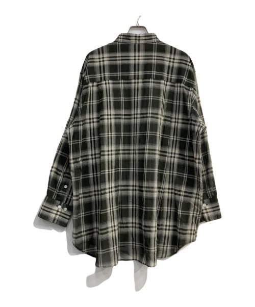 Spick and Span（スピック＆スパン）Spick and Span (スピック＆スパン) コットンボイルチェックルーズシャツ オリーブ サイズ:Freeの古着・服飾アイテム
