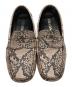 中古・古着 PRADA (プラダ) パイソン柄ローファー ベージュ サイズ:7：15000円