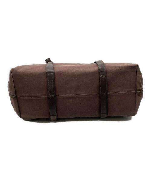 BOTTEGA VENETA（ボッテガベネタ）BOTTEGA VENETA (ボッテガベネタ) キャンバスレザートートバッグ ブラウンの古着・服飾アイテム