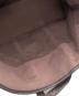 中古・古着 BOTTEGA VENETA (ボッテガベネタ) キャンバスレザートートバッグ ブラウン：15000円