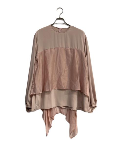 ADORE（アドーア）ADORE (アドーア) コンパクトサテンブラウス ピンク サイズ:38の古着・服飾アイテム