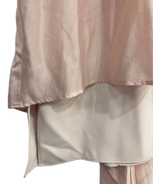 ADORE（アドーア）ADORE (アドーア) コンパクトサテンブラウス ピンク サイズ:38の古着・服飾アイテム