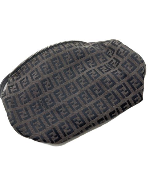 FENDI（フェンディ）FENDI (フェンディ) ズッカ柄ミニポーチ ブラウンの古着・服飾アイテム