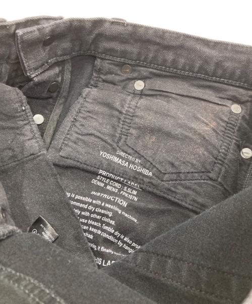 MINEDENIM（マインデニム）MINEDENIM (マインデニム) S.Slim STR 5ポケット USD デニム ブラック サイズ:6の古着・服飾アイテム