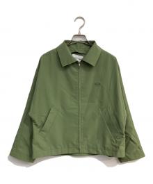 LACOSTE（ラコステ）の古着「タイプライターコンバーチブルブルゾン」｜グリーン