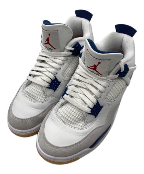 NIKE SB（ナイキエスビー）NIKE SB (ナイキエスビー) Air Jordan 4 Retro SP ホワイト×ネイビー サイズ:28cmの古着・服飾アイテム