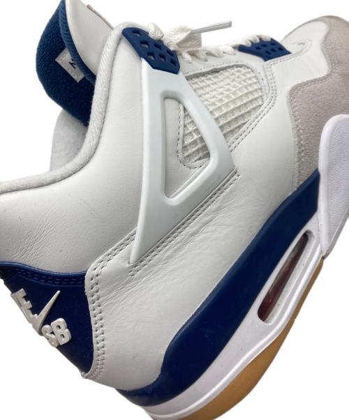 NIKE SB（ナイキエスビー）NIKE SB (ナイキエスビー) Air Jordan 4 Retro SP ホワイト×ネイビー サイズ:28cmの古着・服飾アイテム