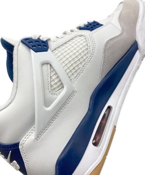 NIKE SB（ナイキエスビー）NIKE SB (ナイキエスビー) Air Jordan 4 Retro SP ホワイト×ネイビー サイズ:28cmの古着・服飾アイテム