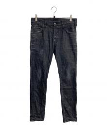 DSQUARED2（ディースクエアード）の古着「SKATER JEAN ウォッシュ加工ストレッチデニムパンツ」｜ブラック