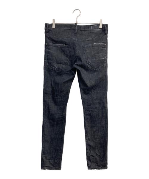 DSQUARED2（ディースクエアード）DSQUARED2 (ディースクエアード) SKATER JEAN ウォッシュ加工ストレッチデニムパンツ ブラック サイズ:46の古着・服飾アイテム
