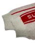 中古・古着 Supreme (シュプリーム) back stripe sweater ホワイト×レッド サイズ:L：9000円