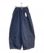 HARVESTYハーベスティー）の古着「ペンシル ストライプ サーカスパンツ」｜ネイビー