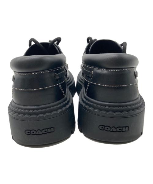 COACH（コーチ）COACH (コーチ) ラグ ソール ボート シューズ ブラック サイズ:25.5㎝の古着・服飾アイテム